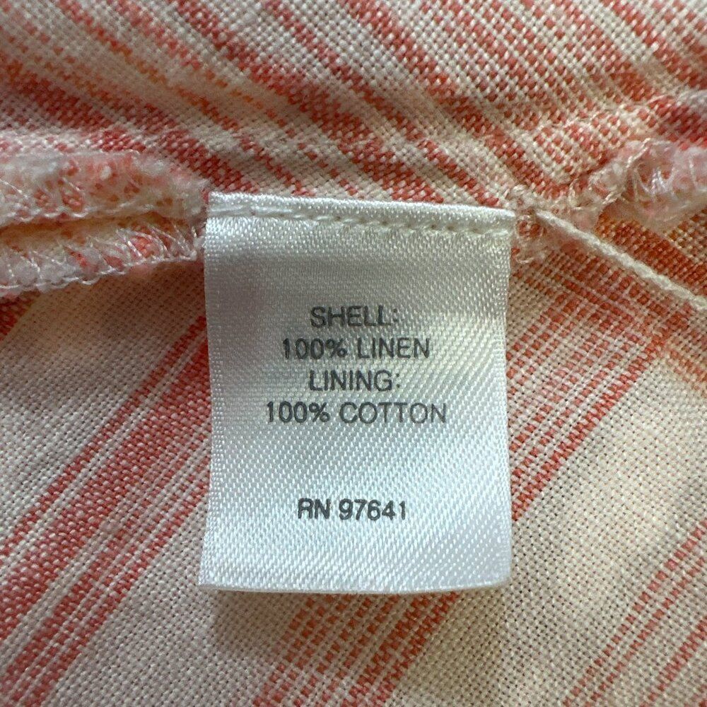 J Jill Love Linen Dress Maxi Pockets Womens Sz XL Lagenlook Coastal Beachy - Picture 10 of 13